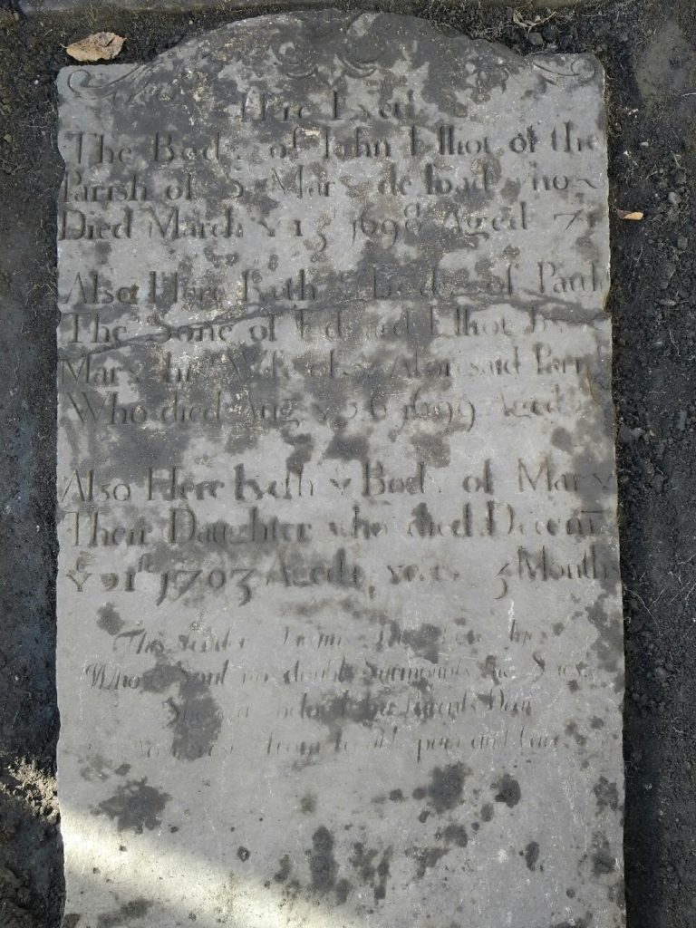 This ledgerstone was uncovered in land lying within a couple of metres of the existing cathedral wall