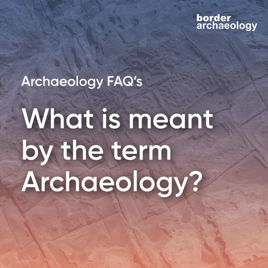 Archaeology FAQ part 1a