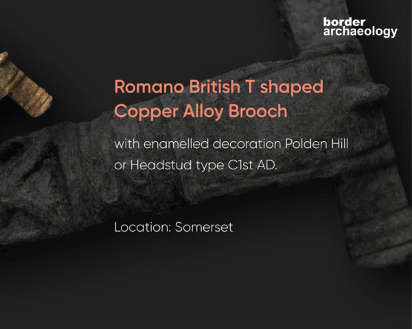 Romano British T shaped Copper Alloy Brooch