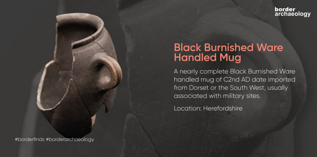 Black Burnished Ware Handled Mug