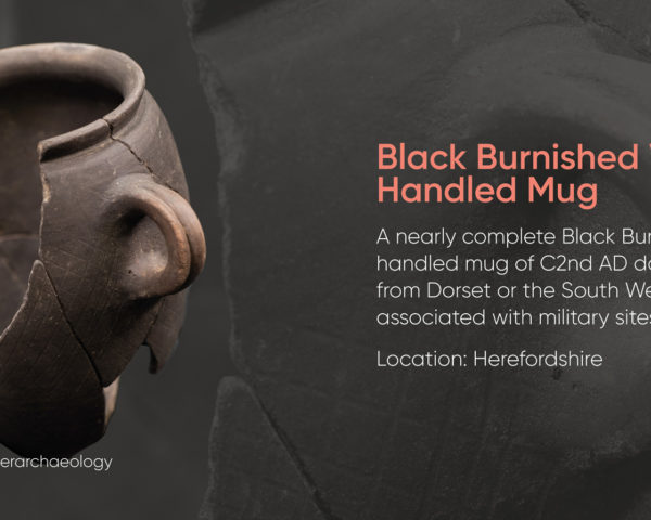 Black Burnished Ware Handled Mug