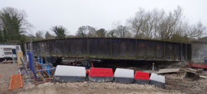 Photo 1: C19th railway bridge over a canalised section of the River Kennet, interestingly known as 'Skinners Lock' but there has never been a lock on this area of the canal.