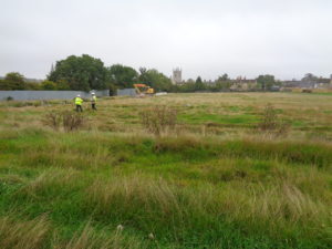 Photo 1: football pitch looking towards Stamford town. They think its all over, it is now!