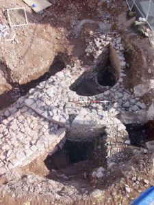 Photos 1 and 2: base of the medieval town walls including a dungeon or 'Oubliette', a place where people would literally be 'forgotten'.