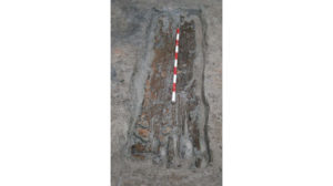 Photo 7: possible remains of a coffin or a bier