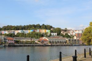 Photo 1: view from the quayside towards Clifton Wood Slopes