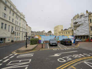 view looking W from Pelham Street, overlooked by the Queens Hotel