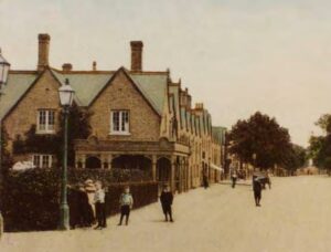 Photo 2 Extract from a photograph looking E along Wisbech Road