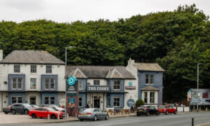 Photo 1: view looking NW towards the Ferry Hotel